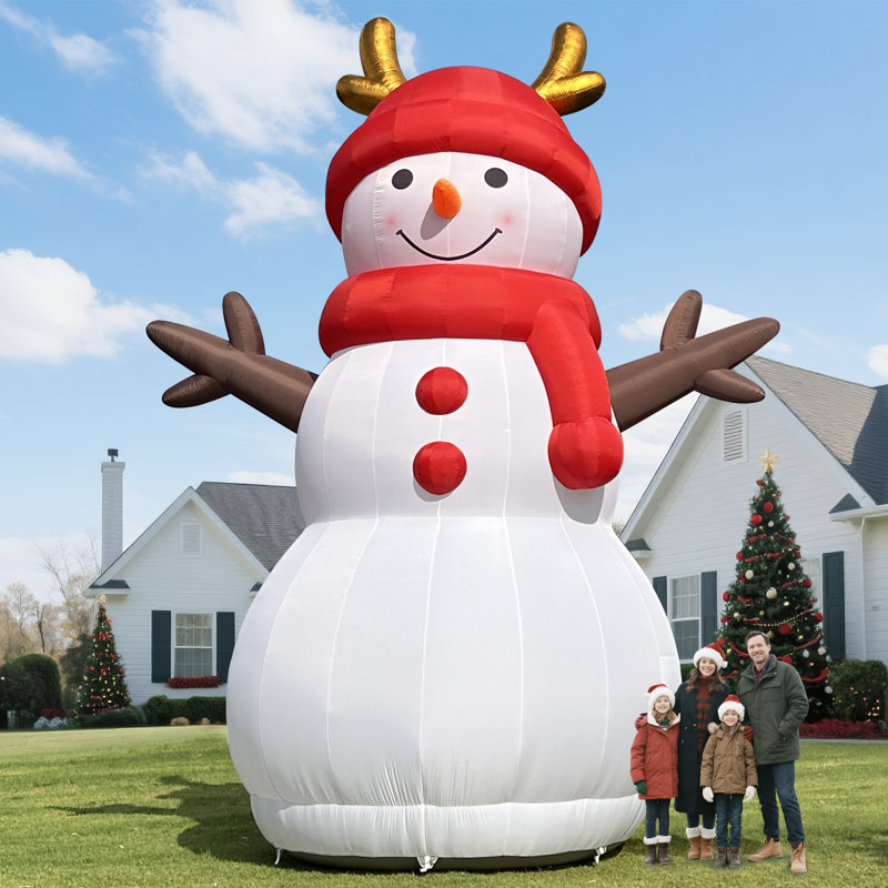 Wellcomer 20 ft Giant Inflatable Snowman - Digiacomo | Wayfair